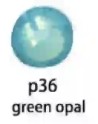 Strass DentairesGreen Opal