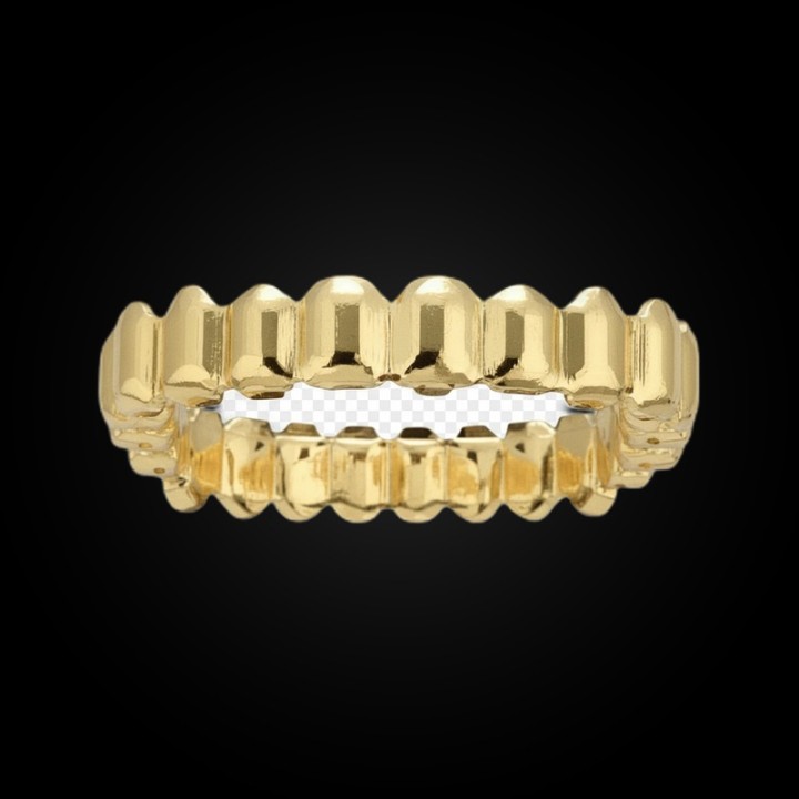 Grillz full gold smooth - top and bottom