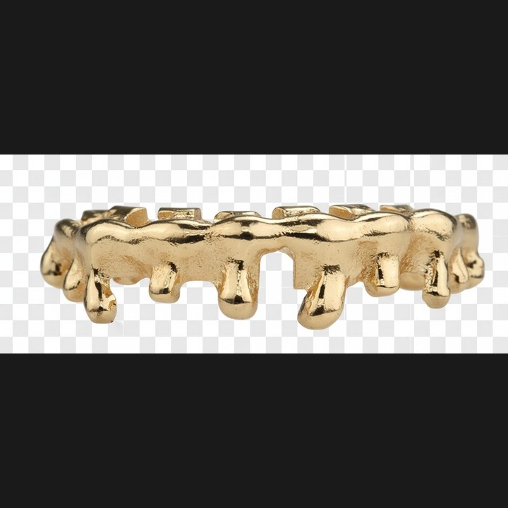 Grillz bottom gold - drip design