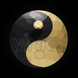 Tooth jewelry Yin Yang gold
