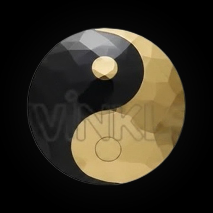 Bijou dentaire Yin Yang or