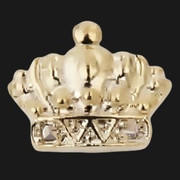 Grillz Einzelzahn Gold - Kronenmotiv