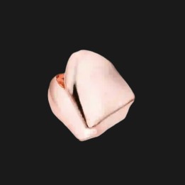 Grillz Einzelzahn Roségold - glänzende Cap