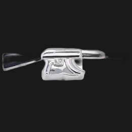 Grillz single tooth silver - AK rifle design