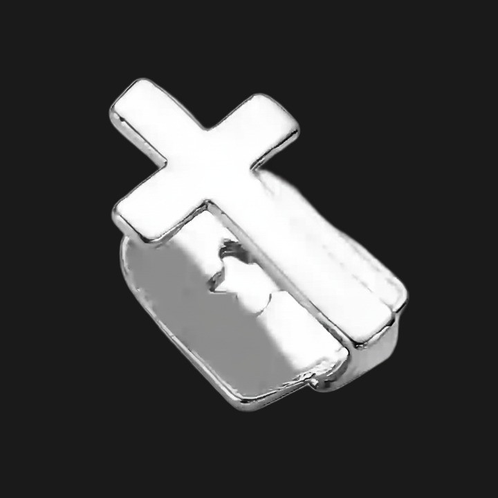 Grillz Élégance croix Silver - 1