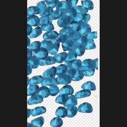 blue zircon Micro Crystal 1.2mm - 1