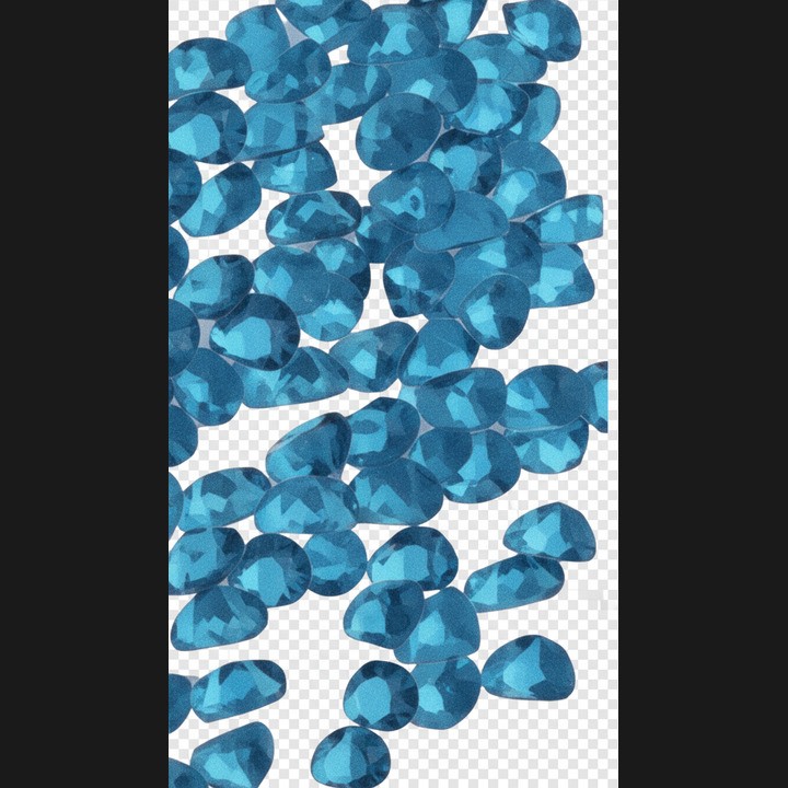 blue zircon Micro Crystal 1.2mm - 1