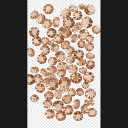 light peach Micro Crystal 1.2mm - 1