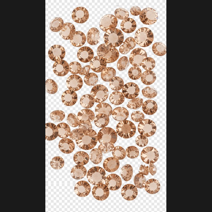 light peach Micro Crystal 1.2mm - 1