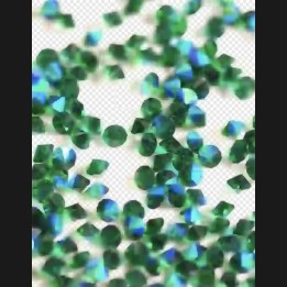 Gemma dentale Micro Cristallo AB Emerald 1,2 mm