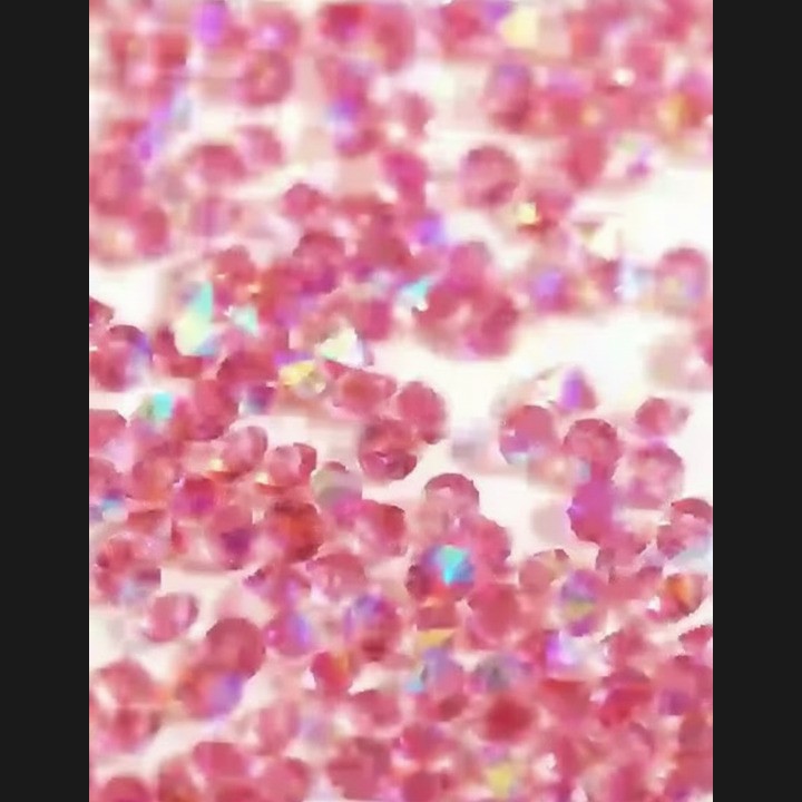 Tooth gem Fuchsia AB PX Micro Crystal 1,2 mm