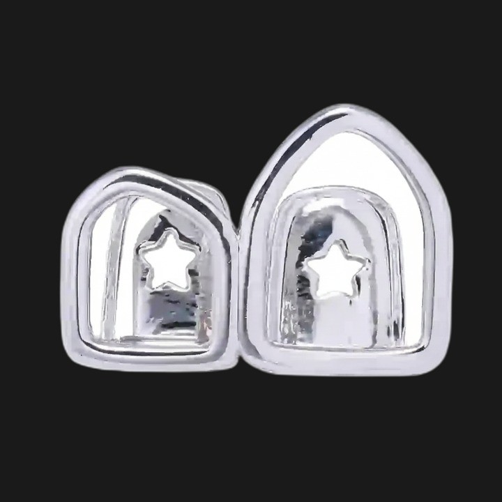 Grillz Élégance Double Arceau Silver - 1