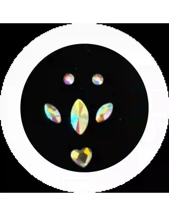 Eye 3*6mm AB - juste le crystal central - 1