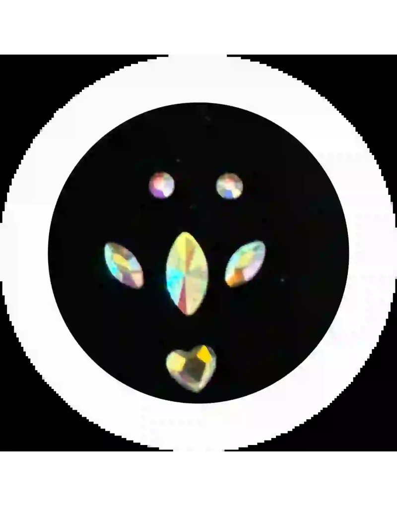 Eye 3*6mm AB - juste le crystal central - 1