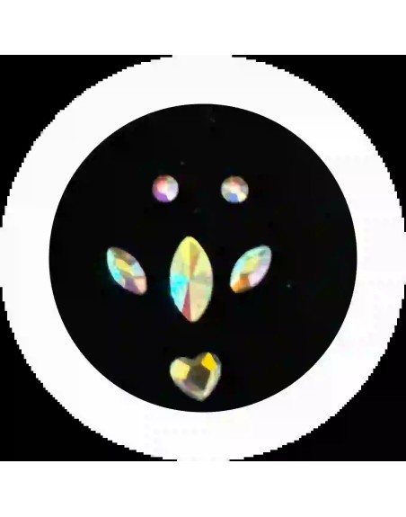 Eye 3*6mm AB - juste le crystal central - 1