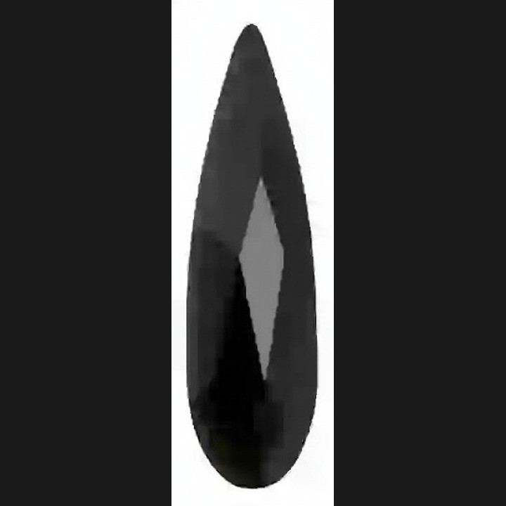 Goutte Jet Black 2*6mm - 1