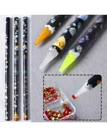 Crayon auto-adhésif en cire pour Strass, cristal, pierre précieuse - 5