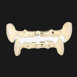 Grillz vampire gold - fangs top and bottom