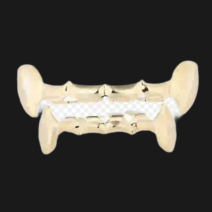 Grillz vampire gold - fangs top and bottom