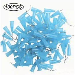 Pack 100x Embout coudé bleu - 1