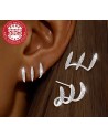 Boucles d'oreilles en argent sterling S925 avec 3 pattes - Élégance et qualité - 1