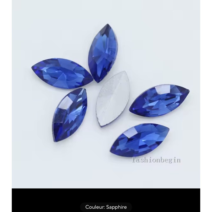 strass dentaire papillion sapphir