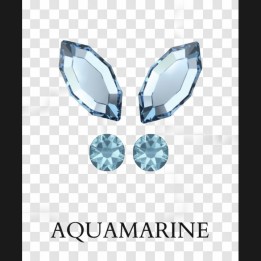 Strass dental mariposa Crystal AB aurora boreal