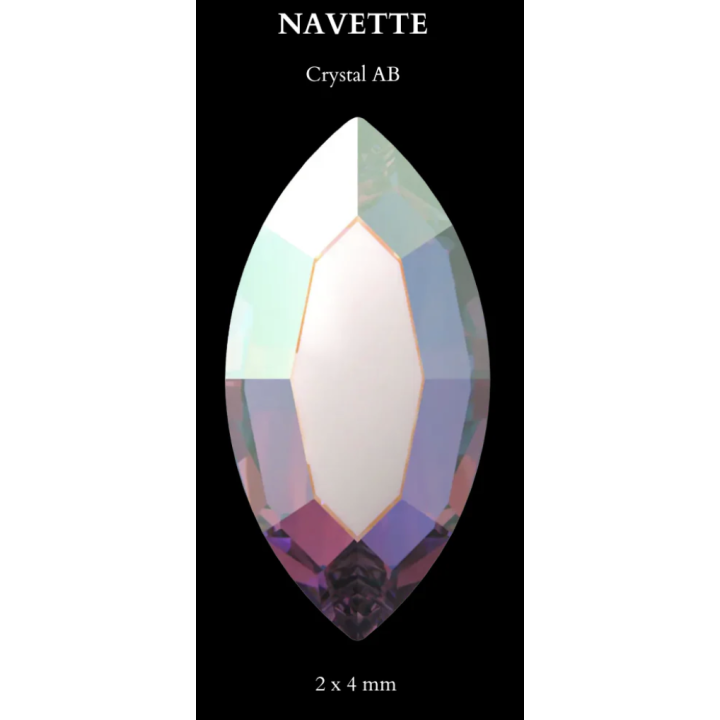 Strass Dentale Ala Farfalla Crystal AB Pro - Premium