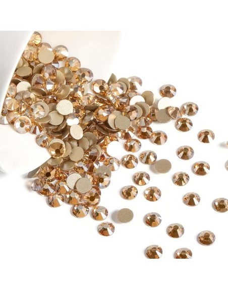 Strass Champagne SS6 2.1mm | Gëllenen Zännbijou