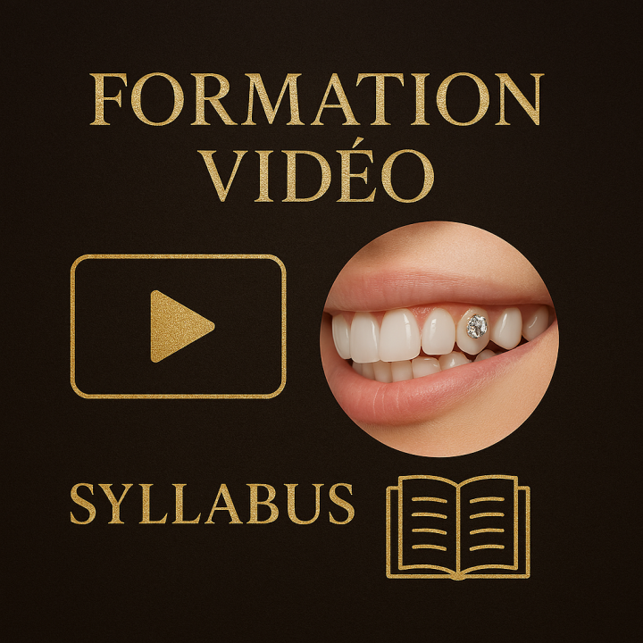 Formation video pose de strass dentaire + Syllabus
