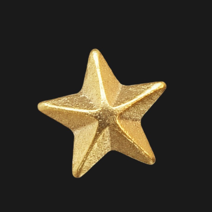 Gioiello dentale Grande Stella oro