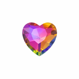 Coeur Multi color | Strass Dentaires