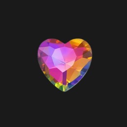 Strass Corazón Rosa Claro | Joya Dental Romántica