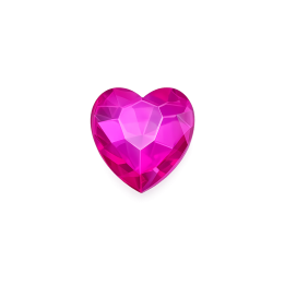 Strass Herz Hellrosa | Romantischer Zahnschmuck