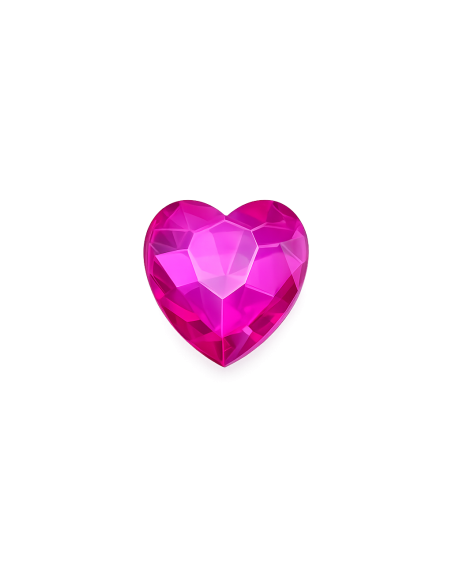 Strass Herz Hellrosa | Romantischer Zahnschmuck