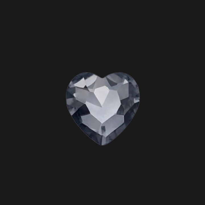 Strass Dentaire Cœur Silver | Bijou Dentaire Élégant