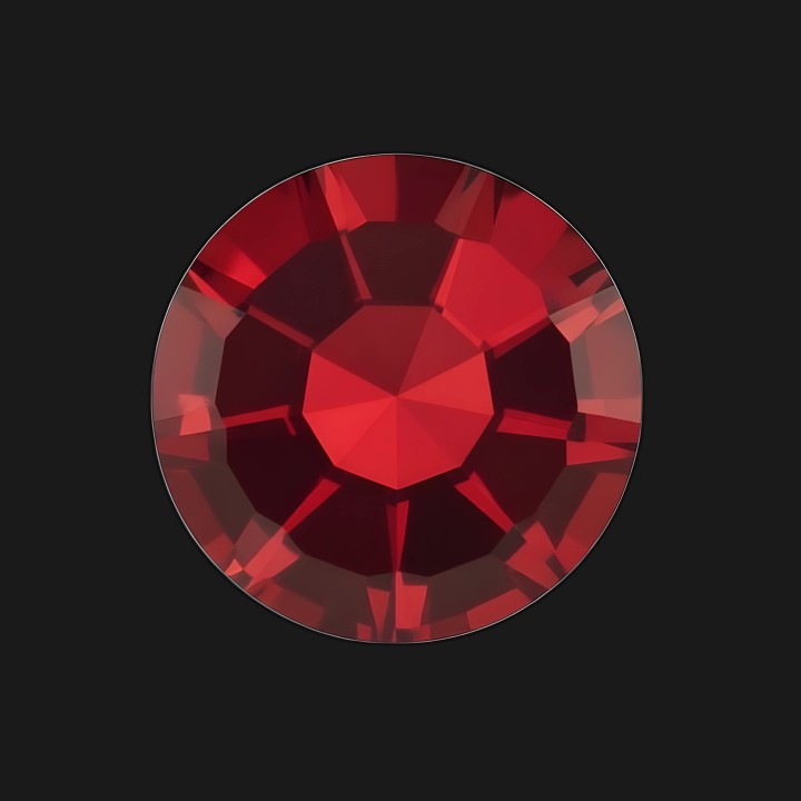 Dental Strass Siam | Leuchtend Rot-Orange | Preciosa