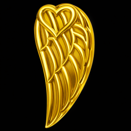 Tooth jewelry Wing gold