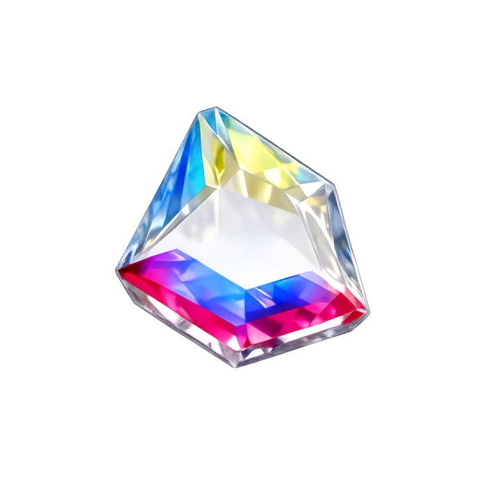 Shield 5*5mm Crystal AB - Tandstrass