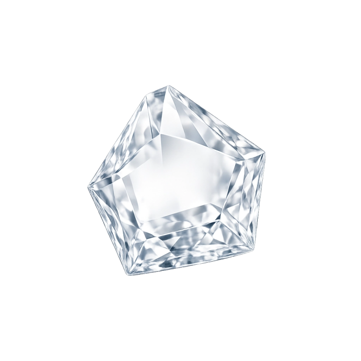 Schild 5*5mm Crystal - Zahnsteinchen