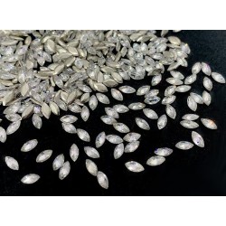 Zircania Micro Navette Crystal - Pack 10 pcs 1.5x3 mm