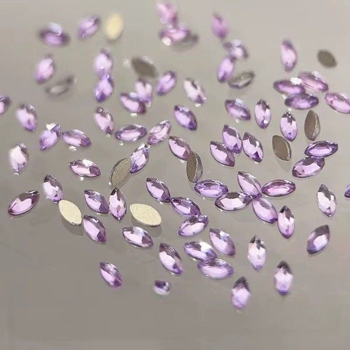 Micro Navette Violeta 1.5x3 mm - Pack 10 uds | Zircania