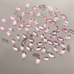 Zircania Micro Navette Rose - Pack 10 pcs 1.5x3 mm
