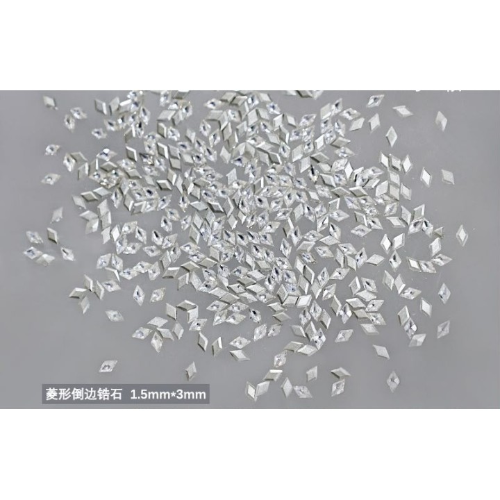 Micro Losange Crystal 1.5x3 mm - Pack 10 pcs | Zircania
