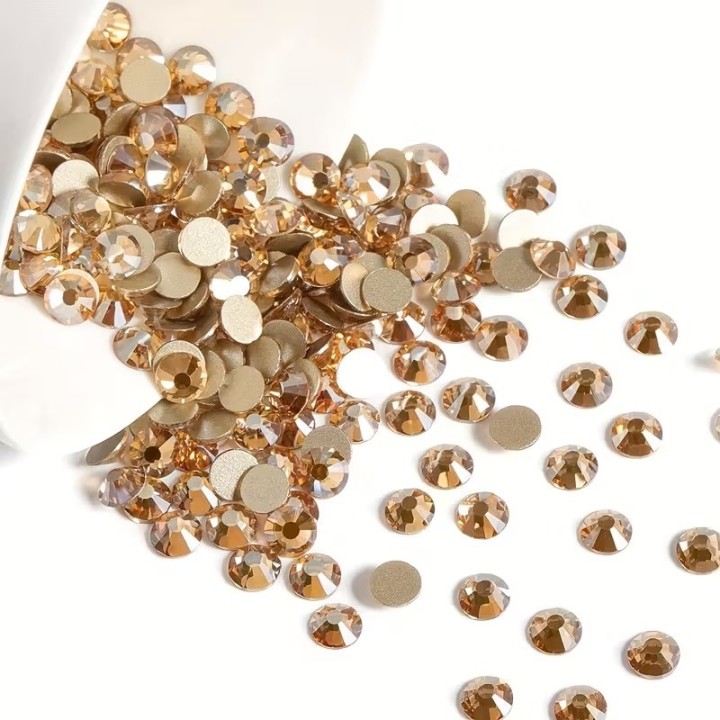 Strass Champagne SS6 2.1mm | Goldener Zahnschmuck