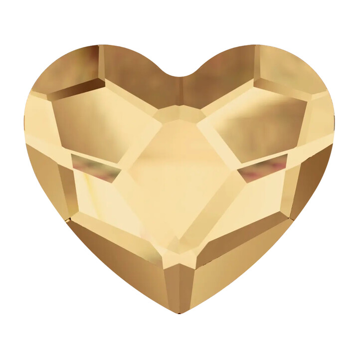 Coeur Crystal Golden Shadow Swarovski | Strass Dentaire Forme Coeur