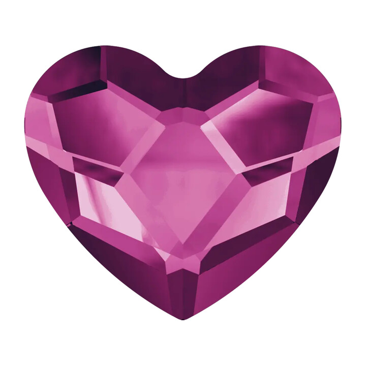 Coeur Fuchsia Swarovski | Strass Dentaire Forme Coeur