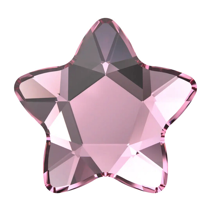 Fleur Rose Swarovski | Strass Dentaire Forme Fleur