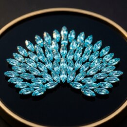 Aile papillon Aquamarine