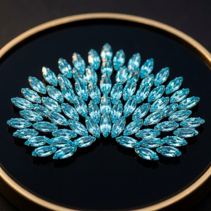 Aile papillon Aquamarine